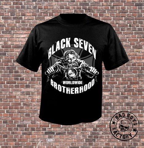 T-SHIRT 'BLACK SEVEN-BROTHERHOOD'